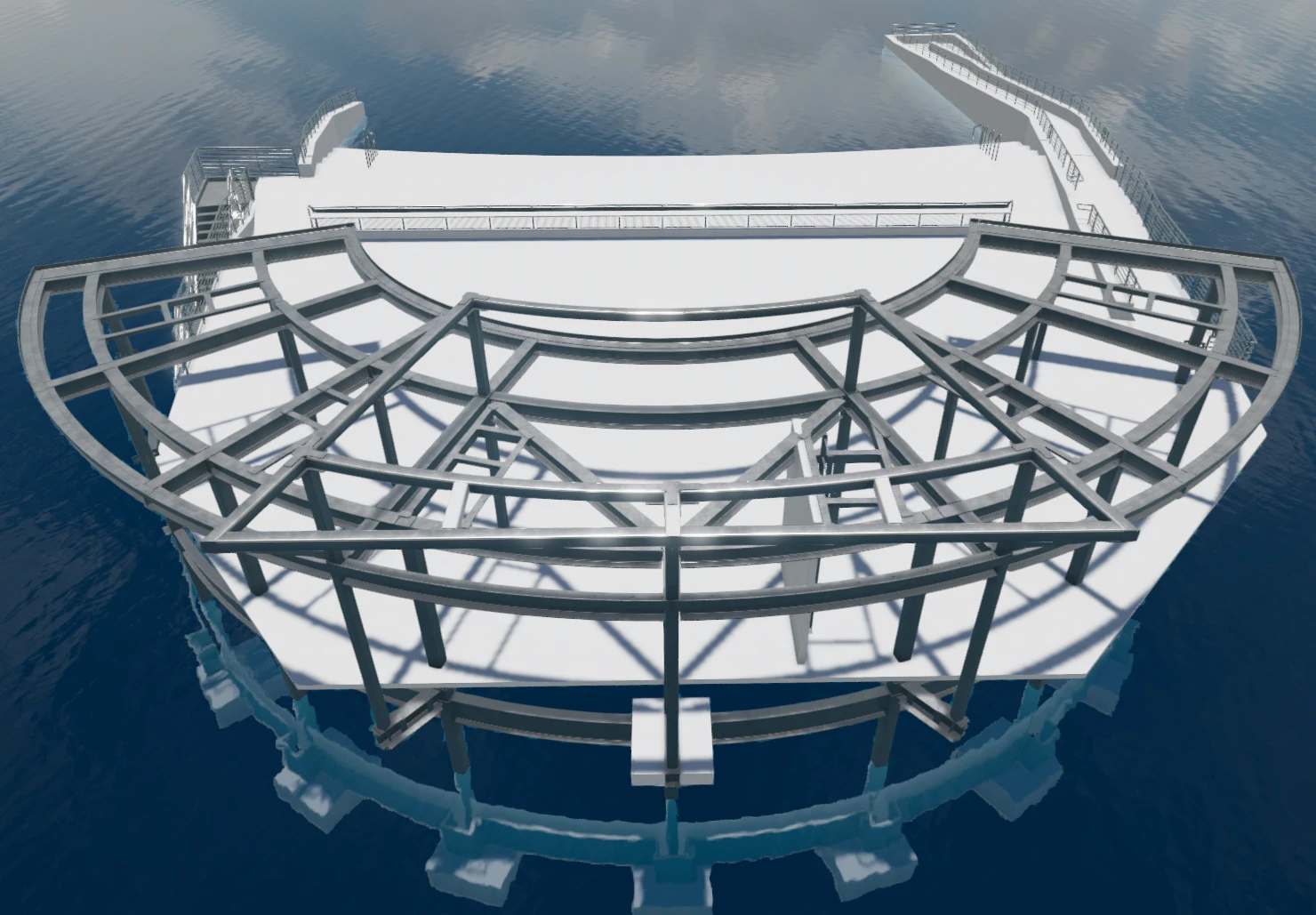 steel detailing services, River Edge Park project, structural steel detailing, 3D steel modelling, fabrication-ready steel drawings, steel erection drawings, industrial steel project, Nexont Engineering steel projects, structural steel detailing company, commercial building steel structure