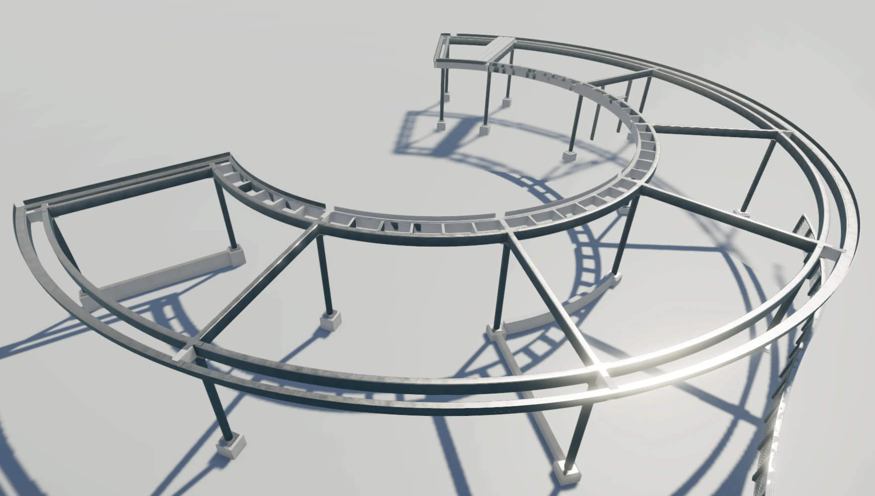 steel detailing services, River Edge Park project, structural steel detailing, 3D steel modelling, fabrication-ready steel drawings, steel erection drawings, industrial steel project, Nexont Engineering steel projects, structural steel detailing company, commercial building steel structure