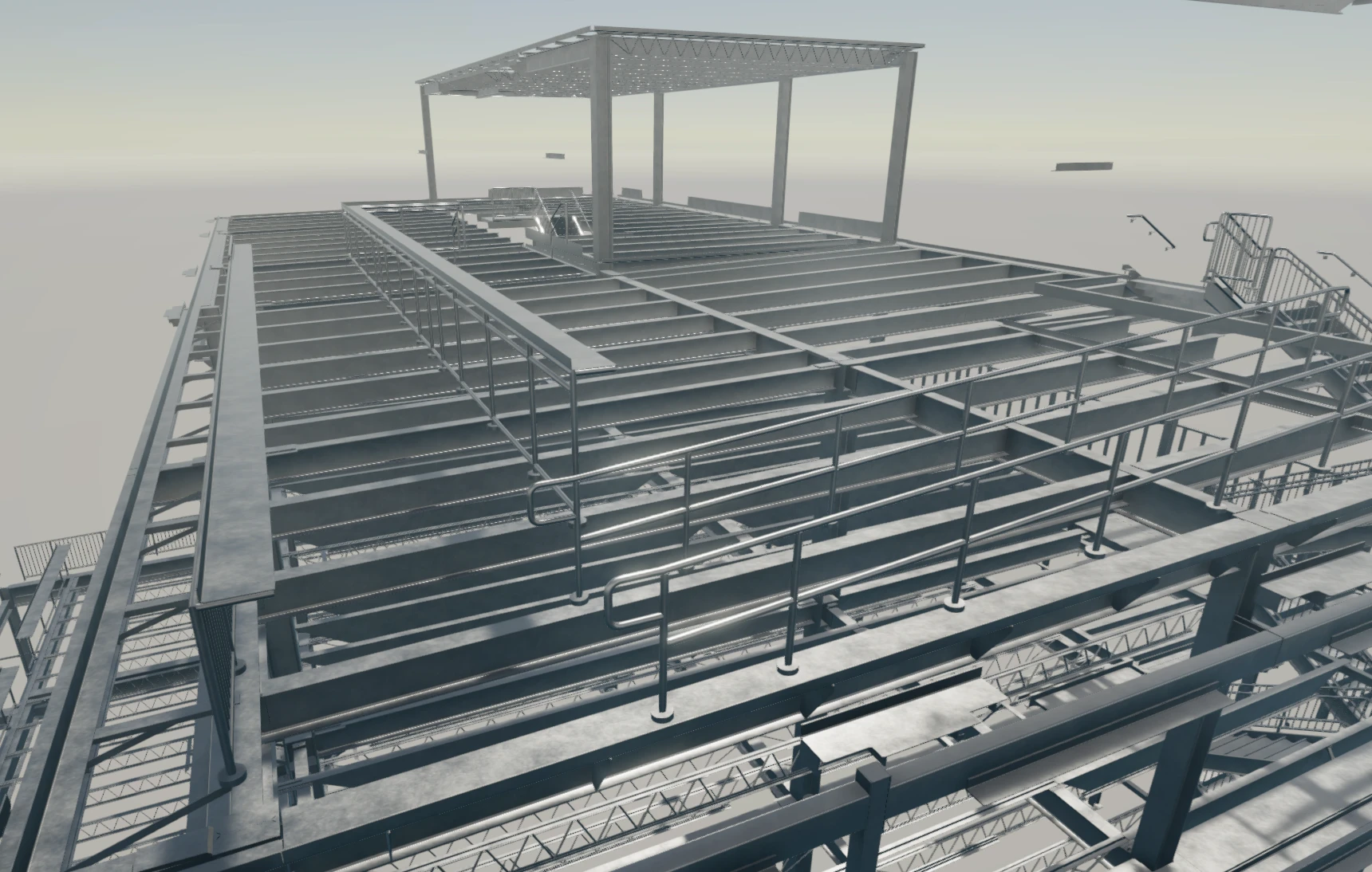 VA Lovell SPS expansion, sterile processing service expansion, steel detailing healthcare facility, structural steel detailing VA project, federal healthcare building steel structure, steel fabrication drawings for medical facility, Nexont Engineering federal project, structural detailing for VA expansion, 3D steel modelling healthcare, steel erection drawings SPS tower