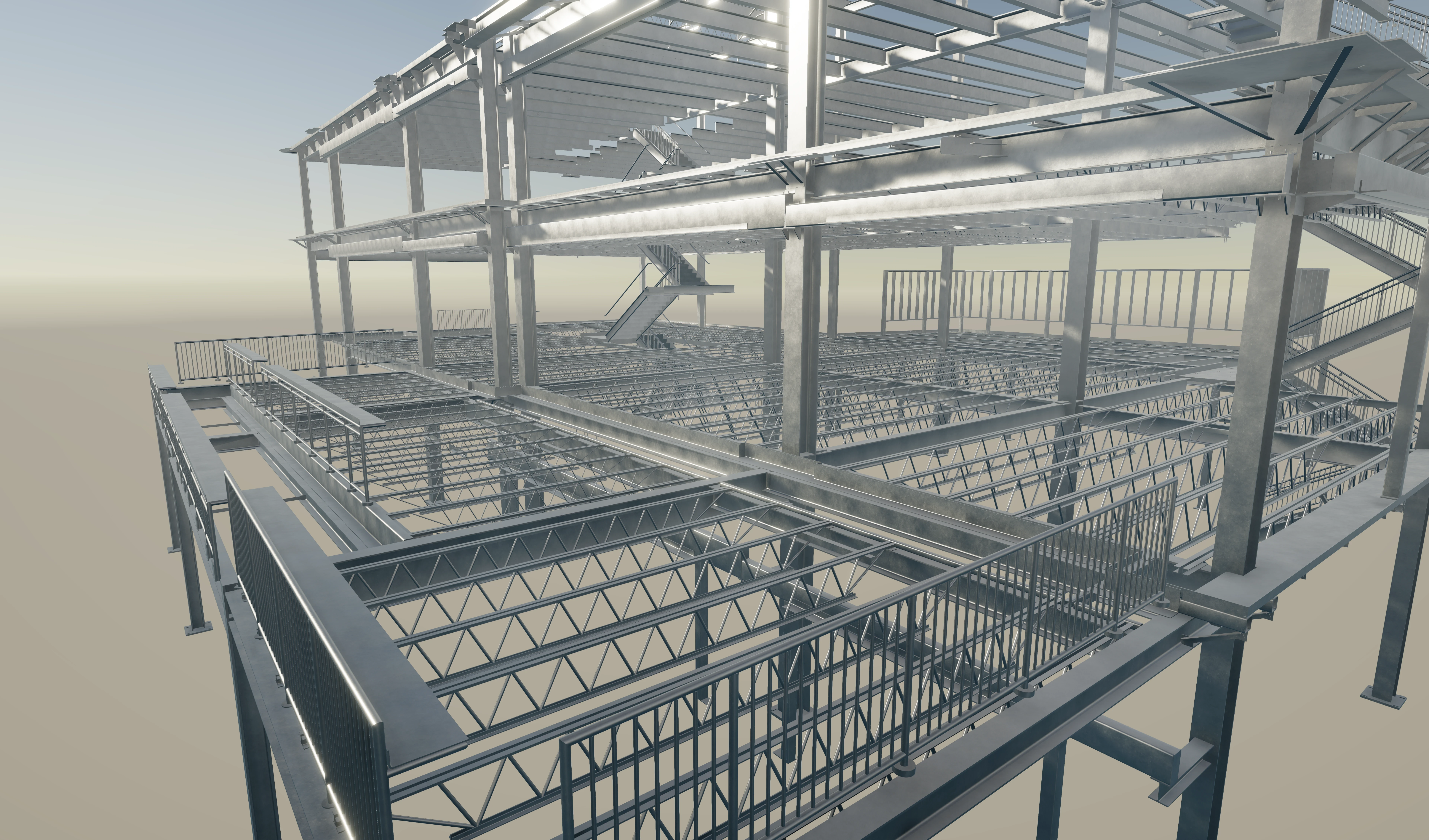 steel detailing, Four Winds Field project, structural steel detailing, stadium steel structure, steel fabrication drawings, steel erection drawings, commercial entertainment building steel, Nexont Engineering steel projects, 3D steel modelling, industrial steel detailing company