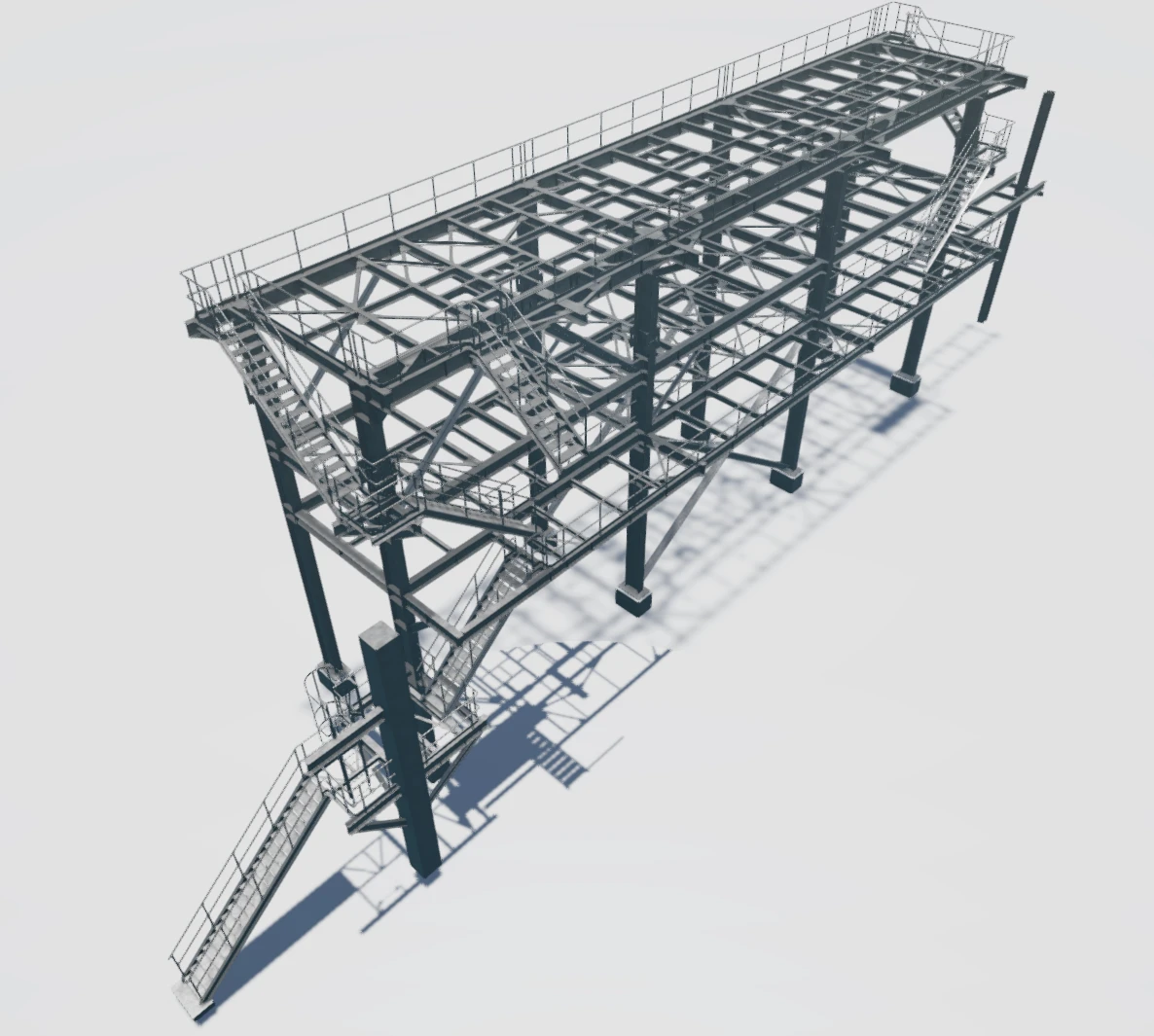 ammonia unit pipe rack detailing, structural steel pipe rack project, industrial pipe rack steel structure, steel detailing chemical plant, pipe support and rack detailing, steel fabrication drawings pipe rack, 3D steel modelling pipe rack, Nexont Engineering industrial steel projects, steel detailing company pipe rack, pipe rack erection drawings